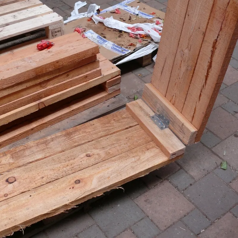 Lundhede Højbed, Lærk 240x100x35 Cm. - Image 2